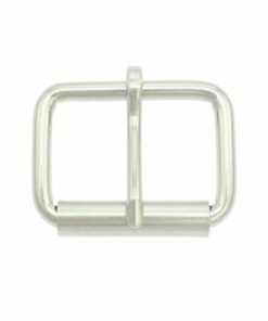 klamra rymarska z rolką srebrna 35 mm