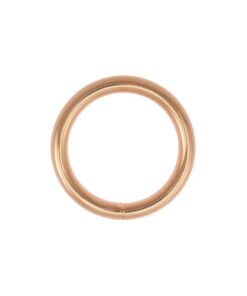 kółko różowe złoto 25 mm