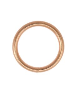 kółko różowe złoto 30 mm