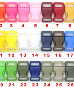 Alternative view of Klamra zatrzask plastik 5/8" 15mm - 15 granatowo - szary