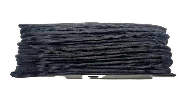 linka paracord 550 w kolorze czarnym – widok detalu splotu